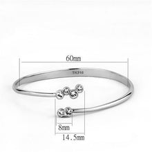 Load image into Gallery viewer, Silver Womens Ring Anillo Para Mujer Stainless Steel Bangle with Top Grade Crystal Chieti - Jewelry Store by Erik Rayo
