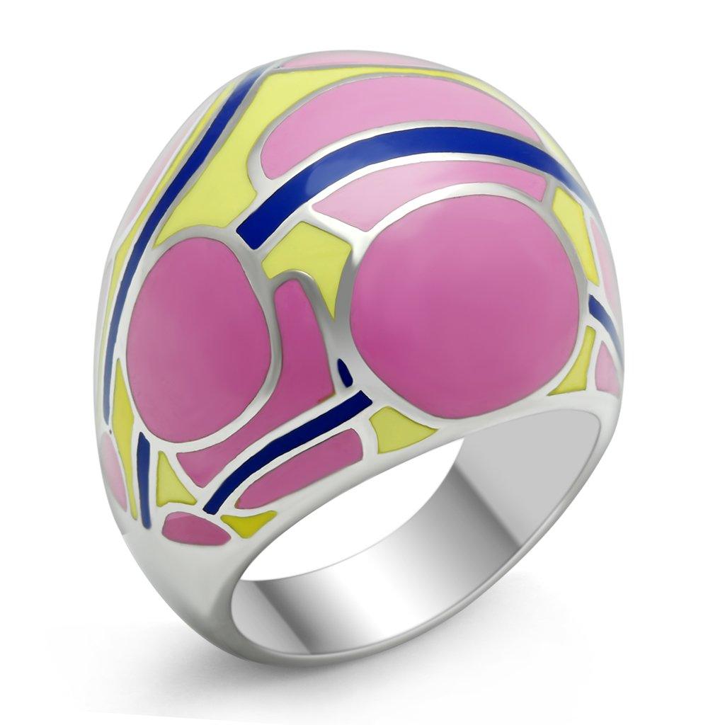 Silver Womens Ring Anillo Para Mujer y Ninos Unisex Kids Stainless Steel Ring Trampani - Jewelry Store by Erik Rayo