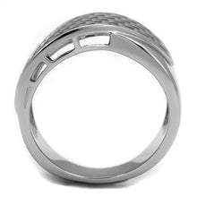 Load image into Gallery viewer, Silver Womens Ring Anillo Para Mujer Stainless Steel Ring with Epoxy Treviso - Jewelry Store by Erik Rayo
