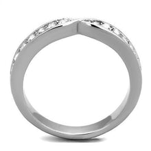 Load image into Gallery viewer, Silver Womens Ring Anillo Para Mujer Stainless Steel Ring with Top Grade Crystal Benevento - Jewelry Store by Erik Rayo
