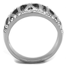 Load image into Gallery viewer, Silver Womens Ring Anillo Para Mujer Stainless Steel Ring with Top Grade Crystal Eboli - Jewelry Store by Erik Rayo
