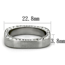 Load image into Gallery viewer, Silver Womens Ring Anillo Para Mujer Stainless Steel Ring with Top Grade Crystal Ercolano - Jewelry Store by Erik Rayo
