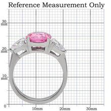 Load image into Gallery viewer, Silver Womens Ring Rose Pink Anillo Para Mujer y Ninos Unisex Kids 316L Stainless Steel Ring in Rose Vittorio - Jewelry Store by Erik Rayo

