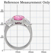 Load image into Gallery viewer, Silver Womens Ring Rose Pink Anillo Para Mujer Stainless Steel Ring in Rose Vittorio - Jewelry Store by Erik Rayo
