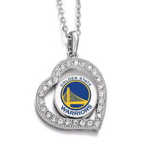 Load image into Gallery viewer, Special Golden State Warriors Womens Silver Link Chain Necklace With Pendant D19 - Jewelry Store by Erik Rayo

