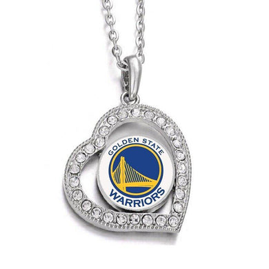 Special Golden State Warriors Womens Silver Link Chain Necklace With Pendant D19 - ErikRayo.com