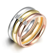 Load image into Gallery viewer, Stainless Steel Bands with Diamond Ring - Jewelry Store by Erik Rayo
