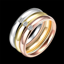 Load image into Gallery viewer, Stainless Steel Bands with Diamond Ring - Jewelry Store by Erik Rayo
