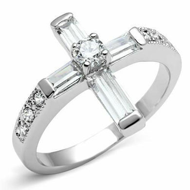 Stainless Steel Cross Zircon Faith Ring Anillo Para Mujer - Jewelry Store by Erik Rayo