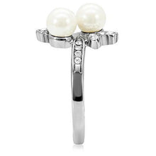 Load image into Gallery viewer, Stainless Steel Dual White Pearl &amp; Cocktail Women&#39;s Ring Anillo Para Mujer - Jewelry Store by Erik Rayo
