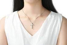 Load image into Gallery viewer, Stainless Steel Jesus Cross Pendant Necklace 18 inch Chain - Jewelry Store by Erik Rayo
