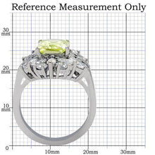 Load image into Gallery viewer, Silver Rings for Women Anillo Para Mujer Stainless Steel Ring with AAA Grade CZ in Light Green Color
