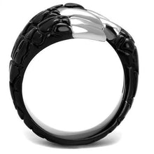 Load image into Gallery viewer, TK2510 - Two-Tone IP Black (Ion Plating) 316L Stainless Steel Ring with No Stone - Jewelry Store by Erik Rayo

