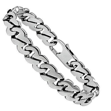 TK345 High polished (no plating) Stainless Steel Bracelet with No Stone in No Stone - Jewelry Store by Erik Rayo