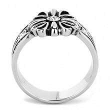Load image into Gallery viewer, TK3462 - High polished (no plating) Stainless Steel Ring with Top Grade Crystal in Clear - ErikRayo.com
