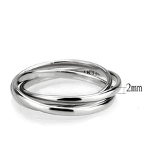 Load image into Gallery viewer, TK3743 - High polished Stainless Steel Interlocking Ring - Jewelry Store by Erik Rayo
