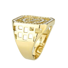Load image into Gallery viewer, TK3757 - IP Gold(Ion Plating) Stainless Steel Ring with Top Grade Crystal in Clear - Jewelry Store by Erik Rayo

