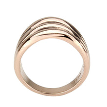 Load image into Gallery viewer, TK3799 - IP Rose Gold(Ion Plating) Stainless Steel Ring with NoStone in No Stone - Jewelry Store by Erik Rayo
