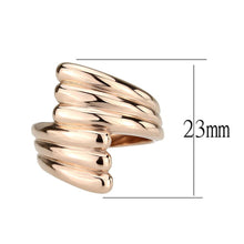 Load image into Gallery viewer, TK3800 - IP Rose Gold(Ion Plating) Stainless Steel Ring with NoStone in No Stone - Jewelry Store by Erik Rayo
