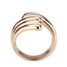 Load image into Gallery viewer, TK3800 - IP Rose Gold(Ion Plating) Stainless Steel Ring with NoStone in No Stone - ErikRayo.com
