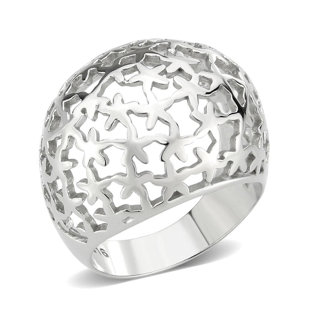 TK3802 - High polished (no plating) Stainless Steel Ring with NoStone in No Stone - ErikRayo.com