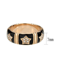 Load image into Gallery viewer, TK3826 - IP Rose Gold(Ion Plating) Stainless Steel Ring with Top Grade Crystal in Clear - Jewelry Store by Erik Rayo

