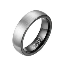 Load image into Gallery viewer, Tungsten Carbide Wedding Band Rings 6mm Matte Brushed Comfort Fit Size 4-15 - Jewelry Store by Erik Rayo
