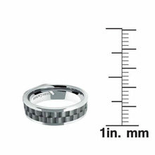 Load image into Gallery viewer, Tungsten Rings for Men Wedding Bands for Him Womens Wedding Bands for Her 6mm Double Coinedge Center - Jewelry Store by Erik Rayo
