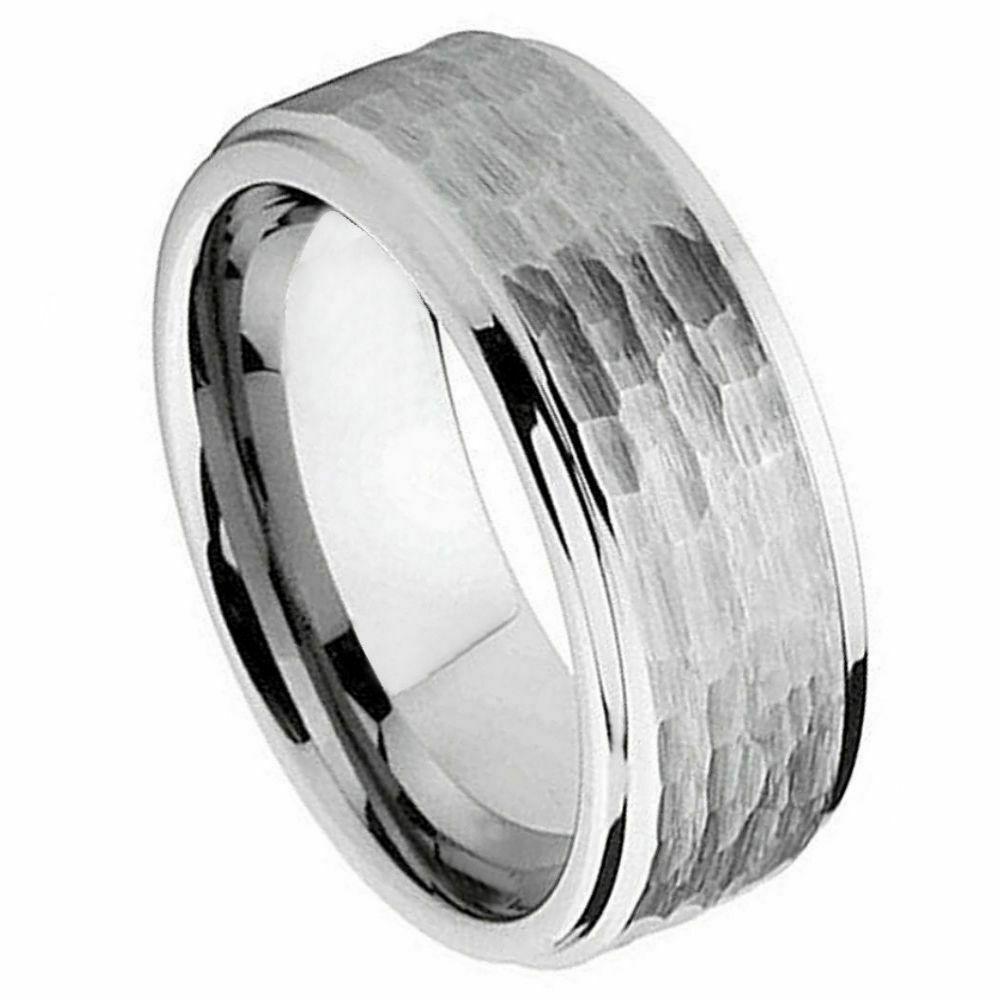 Tungsten Rings for Men Wedding Bands for Him Womens Wedding Bands for Her 8mm Band Sizes 7-15 9mm CZ - Jewelry Store by Erik Rayo