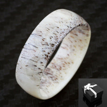 Load image into Gallery viewer, Mens Wedding Band Rings for Men Wedding Rings for Womens / Mens Rings Unique Genuine Deer Antler Wedding Band - Jewelry Store by Erik Rayo
