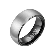 Load image into Gallery viewer, Tungsten Carbide Wedding Band Rings 8mm Matte Brushed Comfort Fit Size 4-15 - Jewelry Store by Erik Rayo
