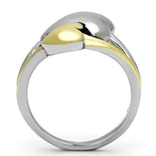Load image into Gallery viewer, Two Tone Hearts Gold Silver Womens Ring 316L Stainless Steel Anillo Dos Tonos Oro Plata Para Mujer Acero Inoxidable - Jewelry Store by Erik Rayo
