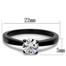 Load image into Gallery viewer, Wedding Rings for Women Engagement Cubic Zirconia Promise Ring Set for Her in Black Tone Abigail - Jewelry Store by Erik Rayo
