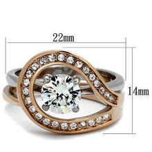 Load image into Gallery viewer, Wedding Rings for Women Engagement Cubic Zirconia Promise Ring Set for Her in Black Tone Rosemary - Jewelry Store by Erik Rayo
