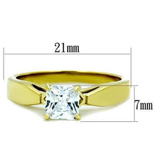 Load image into Gallery viewer, Wedding Rings for Women Engagement Cubic Zirconia Promise Ring Set for Her in Gold Tone Acero Inoxidable Ahlai - Jewelry Store by Erik Rayo
