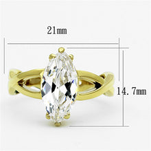 Load image into Gallery viewer, Wedding Rings for Women Engagement Cubic Zirconia Promise Ring Set for Her in Gold Tone Keziah - Jewelry Store by Erik Rayo
