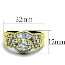 Load image into Gallery viewer, Wedding Rings for Women Engagement Cubic Zirconia Promise Ring Set for Her in Gold Tone Milcah - Jewelry Store by Erik Rayo
