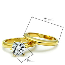 Load image into Gallery viewer, Wedding Rings for Women Engagement Cubic Zirconia Promise Ring Set for Her in Gold Tone Ruth - Jewelry Store by Erik Rayo
