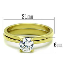 Load image into Gallery viewer, Wedding Rings for Women Engagement Cubic Zirconia Promise Ring Set for Her in Gold Tone Sarah - Jewelry Store by Erik Rayo
