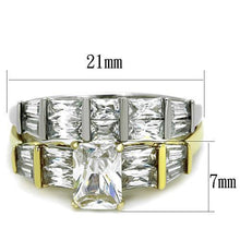 Load image into Gallery viewer, Wedding Rings for Women Engagement Cubic Zirconia Promise Ring Set for Her in Gold Tone TK1708 - Jewelry Store by Erik Rayo
