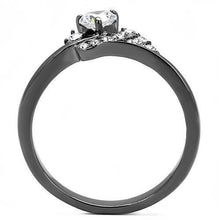 Load image into Gallery viewer, Wedding Rings for Women Engagement Cubic Zirconia Promise Ring Set for Her in Light Black Tone Zariah - ErikRayo.com
