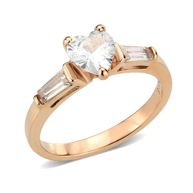 Wedding Rings for Women Engagement Cubic Zirconia Promise Ring Set for Her in Rose Gold TK3829 - Jewelry Store by Erik Rayo