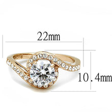 Load image into Gallery viewer, Wedding Rings for Women Engagement Cubic Zirconia Promise Ring Set for Her in Rose Gold Tone Vasto - Jewelry Store by Erik Rayo
