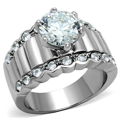 Wedding Rings for Women Engagement Cubic Zirconia Promise Ring Set for Her in Silver Tone Brisbane - Jewelry Store by Erik Rayo