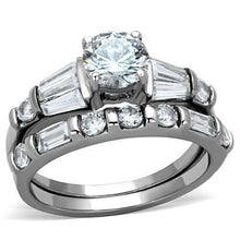 Load image into Gallery viewer, Wedding Rings for Women Engagement Cubic Zirconia Promise Ring Set for Her in Silver Tone Chennai - Jewelry Store by Erik Rayo
