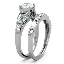 Load image into Gallery viewer, Wedding Rings for Women Engagement Cubic Zirconia Promise Ring Set for Her in Silver Tone Chennai - Jewelry Store by Erik Rayo

