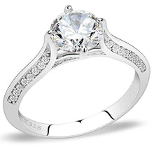 Load image into Gallery viewer, Wedding Rings for Women Engagement Cubic Zirconia Promise Ring Set for Her in Silver Tone DA036 - ErikRayo.com
