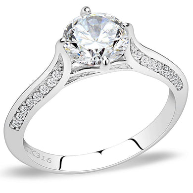 Wedding Rings for Women Engagement Cubic Zirconia Promise Ring Set for Her in Silver Tone DA036 - Jewelry Store by Erik Rayo