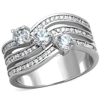 Wedding Rings for Women Engagement Cubic Zirconia Promise Ring Set for Her in Silver Tone Fortaleza - Jewelry Store by Erik Rayo