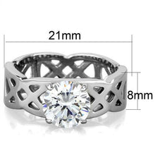 Load image into Gallery viewer, Wedding Rings for Women Engagement Cubic Zirconia Promise Ring Set for Her in Silver Tone Istanbul - Jewelry Store by Erik Rayo
